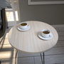 Hanah Home Mesa Auxiliar Roble 40x44x40cm Tablero Melamina Elegante y Resistente